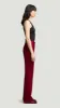 Straight Leg Trouser in Seasonless Wool | Burgundy sold by Argent
