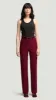 Straight Leg Trouser in Seasonless Wool | Burgundy sold by Argent