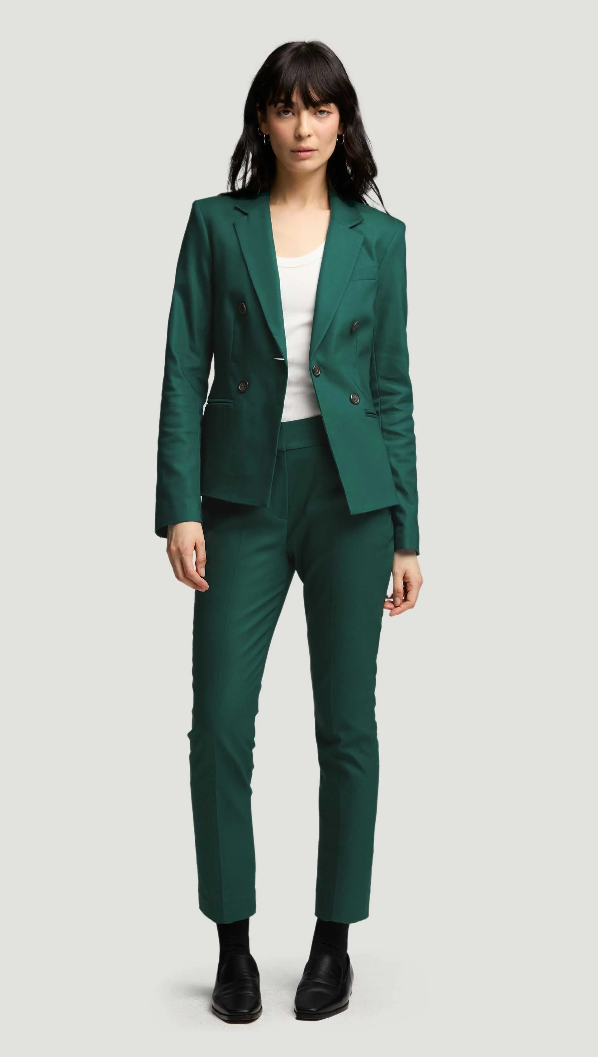 Crossover Blazer in Performance Cotton | Emerald sold by Argent product image thumbnail 2