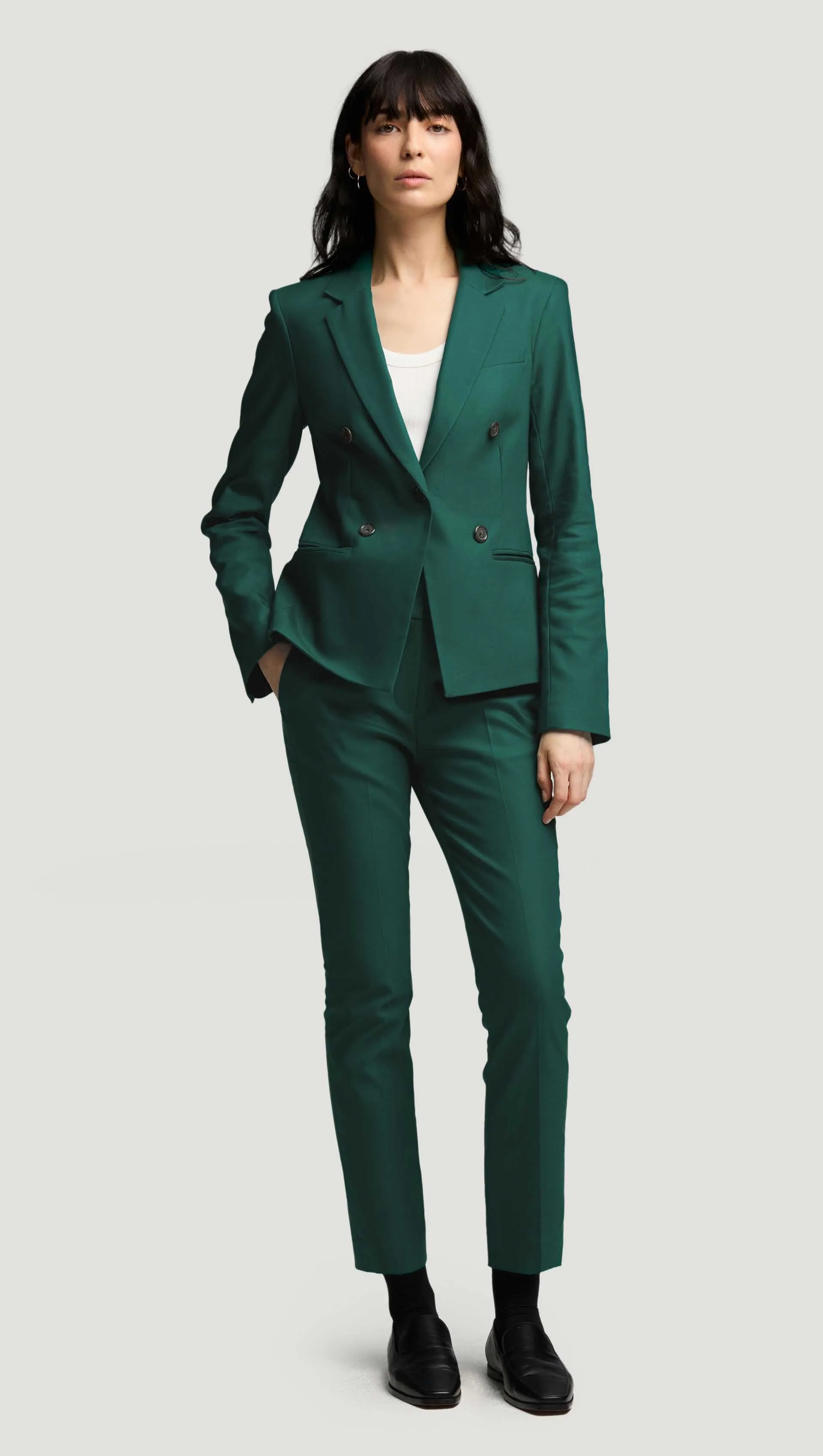 Crossover Blazer in Performance Cotton | Emerald sold by Argent product image thumbnail 3
