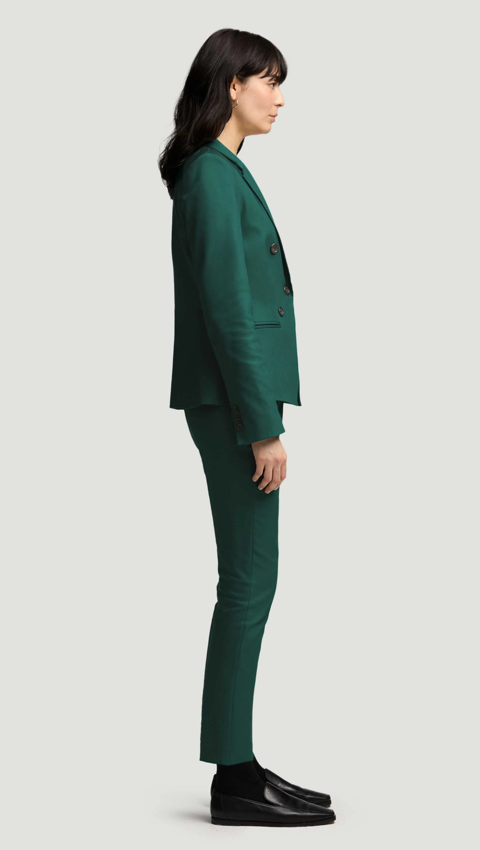 Crossover Blazer in Performance Cotton | Emerald sold by Argent product image thumbnail 4