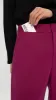 Wide Leg Trouser in Seasonless Wool | Magenta sold by Argent
