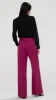 Wide Leg Trouser in Seasonless Wool | Magenta sold by Argent