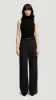 Single Pleat Trouser in Wool Blend | Grey Pinstripe sold by Argent
