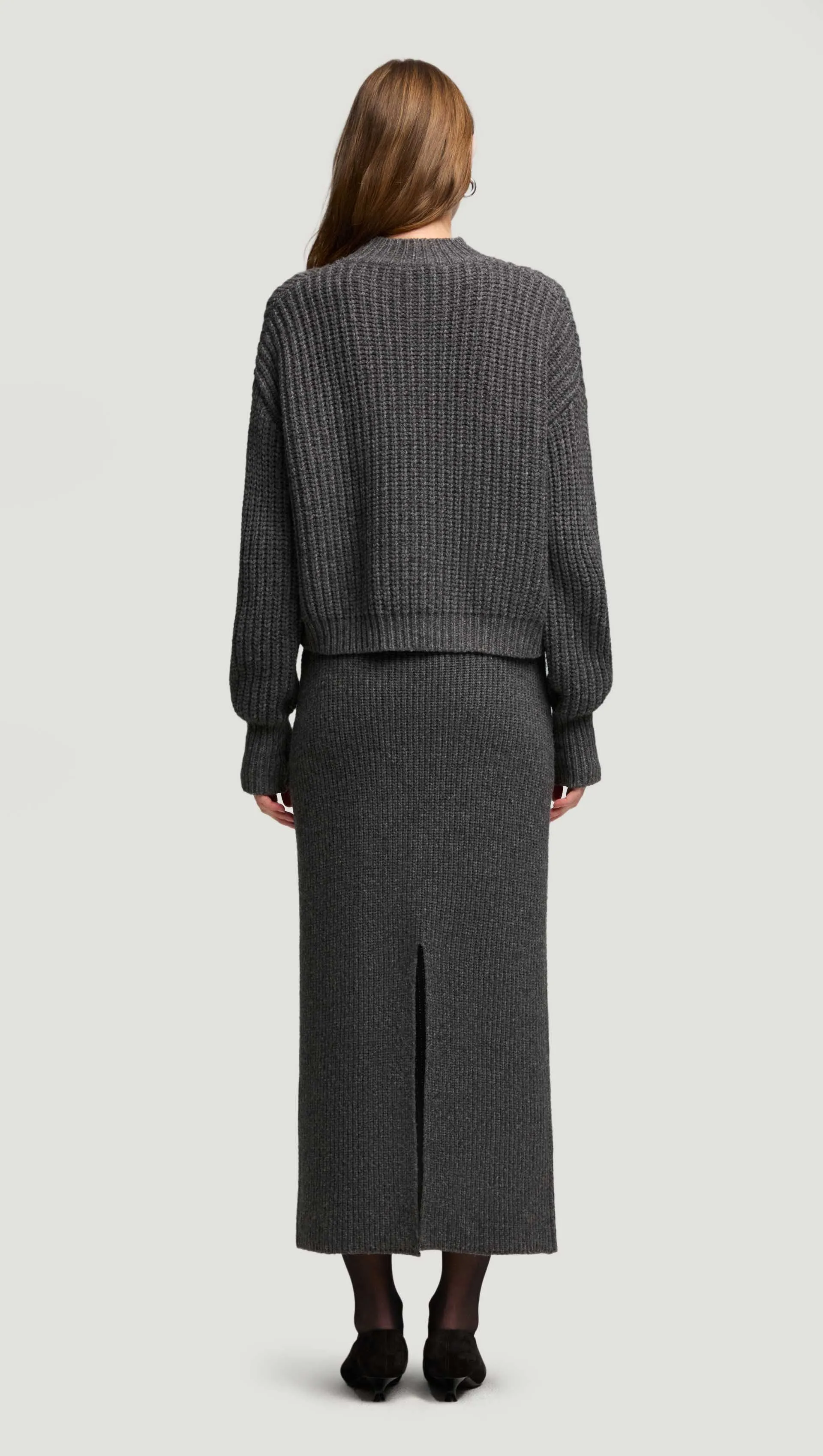 Fisherman Sweater in Wool Nylon | Grey sold by Argent product image thumbnail 5