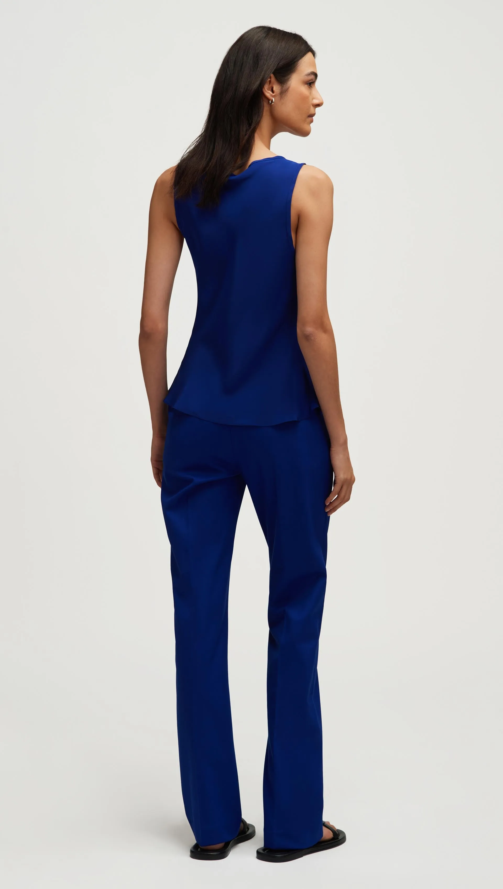 Tank in Silk Charmeuse | Lapis sold by Argent product image thumbnail 4