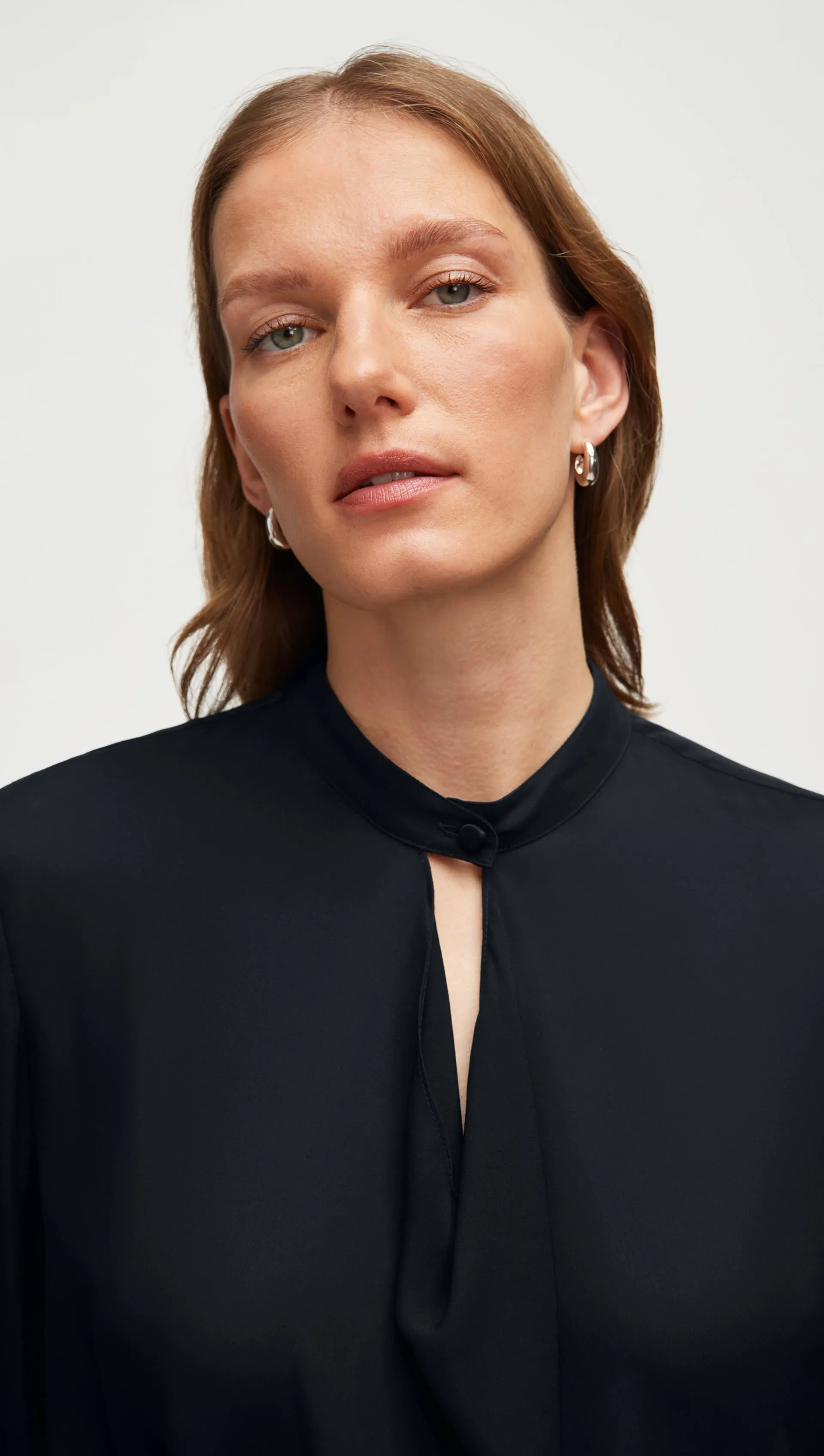 Cowl Neck Blouse in Double Georgette | Black sold by Argent product image thumbnail 3