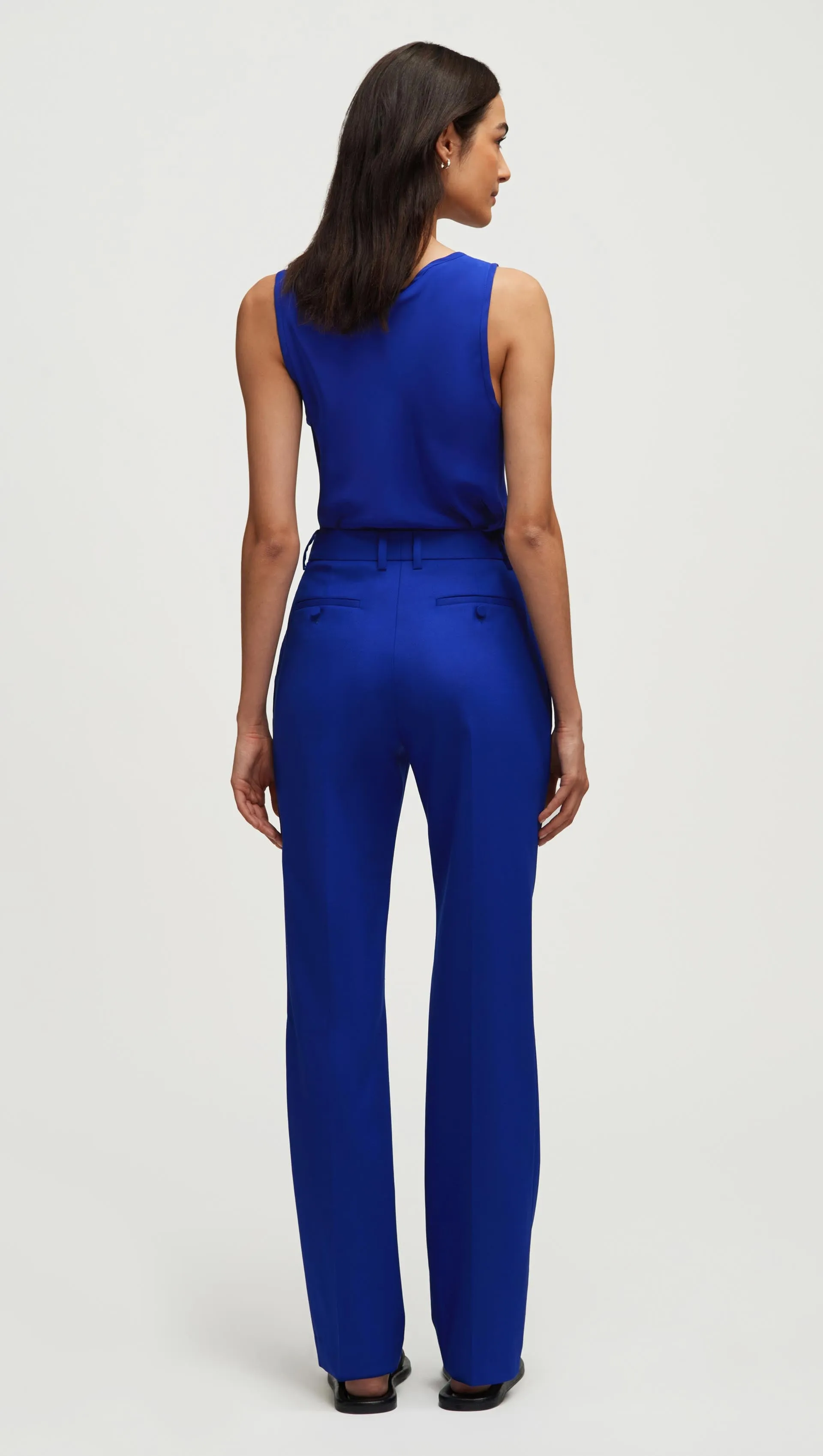 Straight Leg Trouser in Seasonless Wool | Lapis sold by Argent product image thumbnail 4