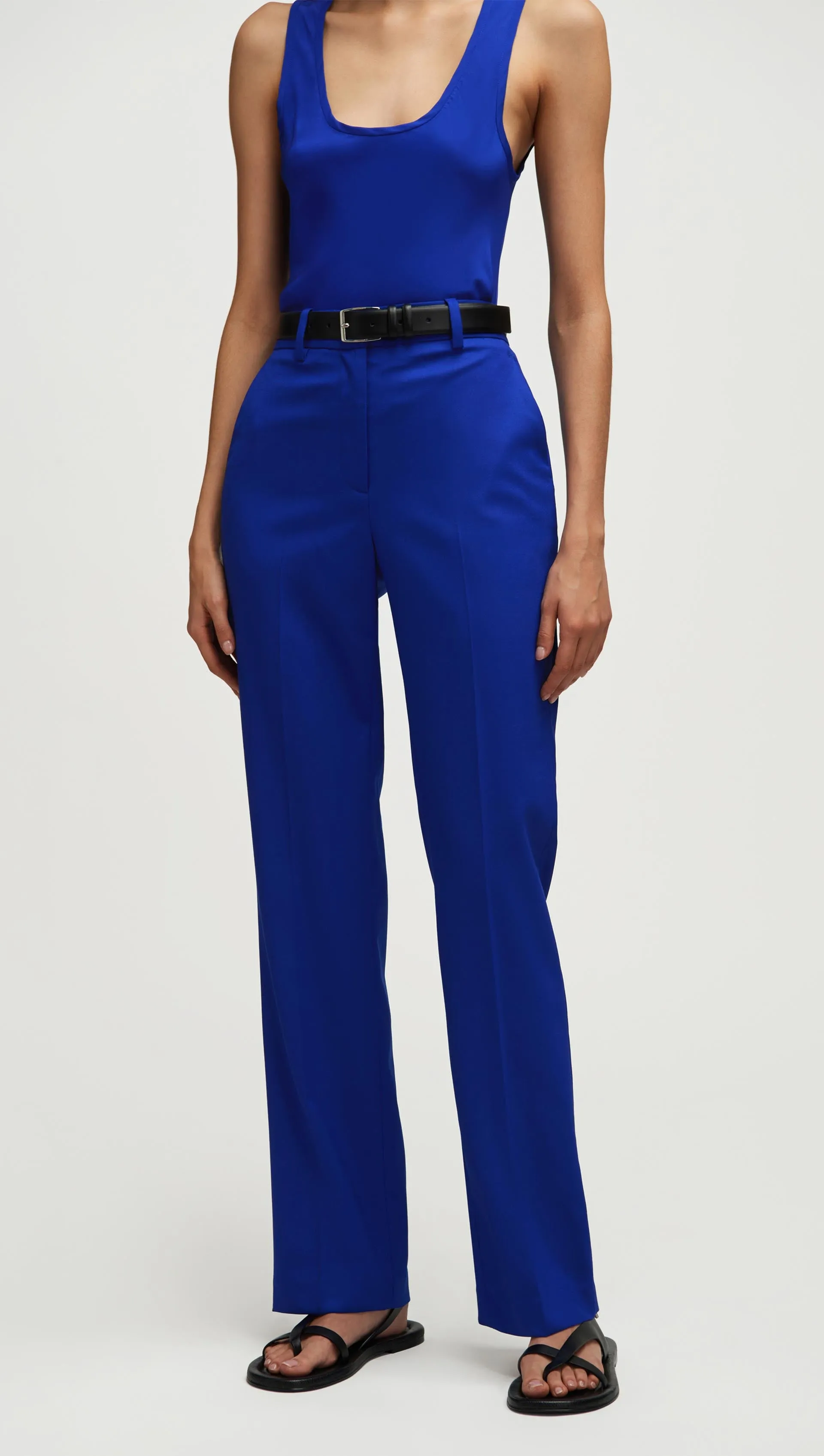 Straight Leg Trouser in Seasonless Wool | Lapis sold by Argent product image thumbnail 5