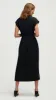 Trench Dress in Stretch Crepe | Black sold by Argent
