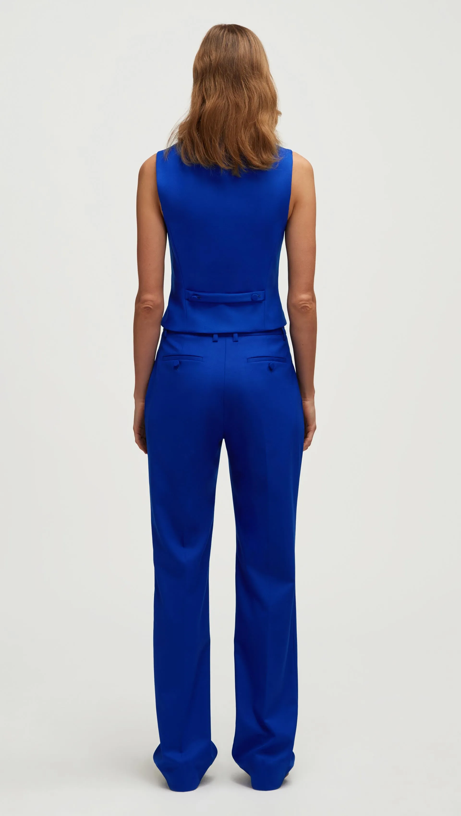 Waistcoat in Seasonless Wool | Lapis sold by Argent product image thumbnail 5