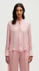 Cowl Neck Blouse in Double Georgette | Soft Pink sold by Argent