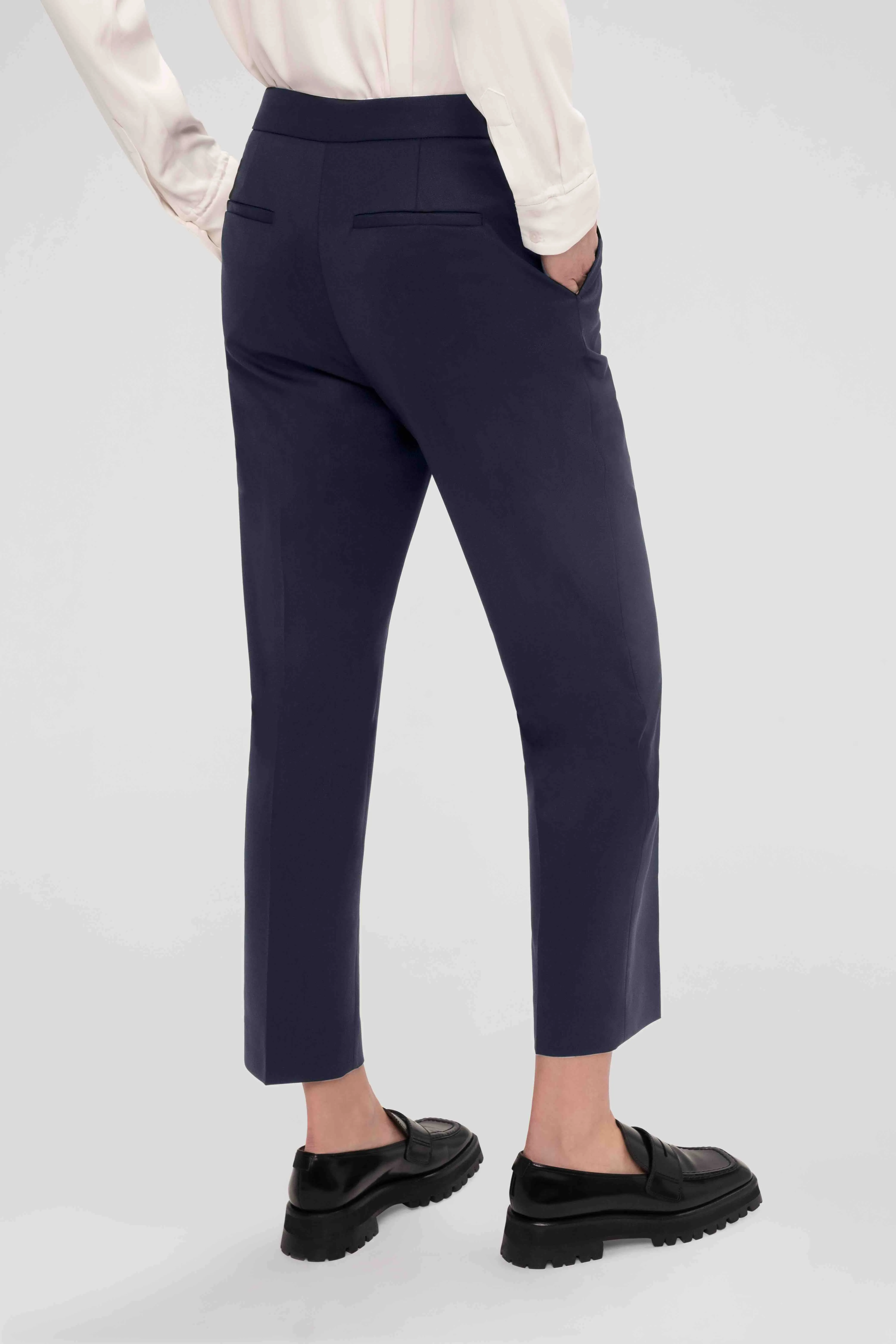 Tailored Trouser in Seasonless Wool | Midnight sold by Argent product image thumbnail 4