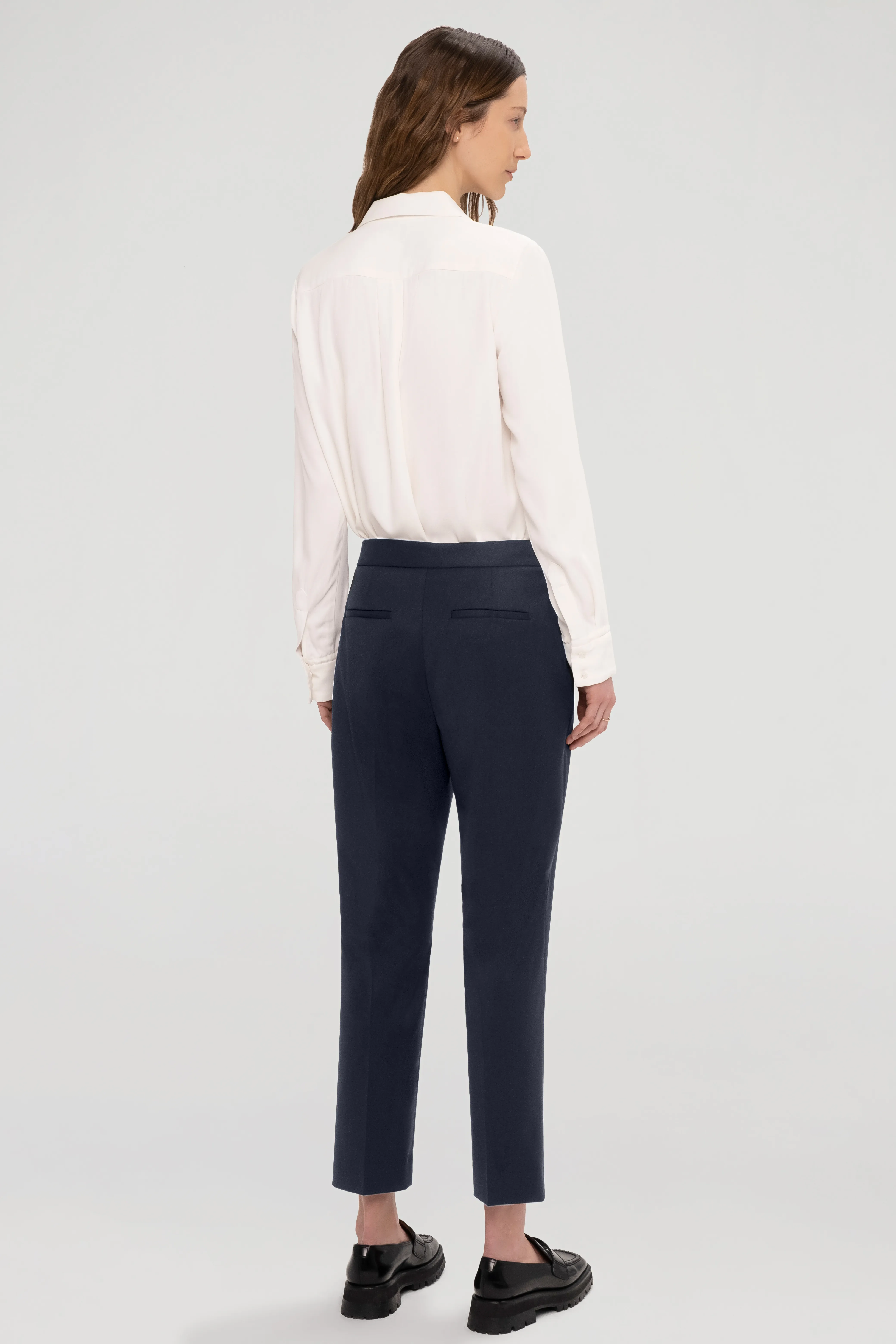 Tailored Trouser in Seasonless Wool | Midnight sold by Argent product image thumbnail 2