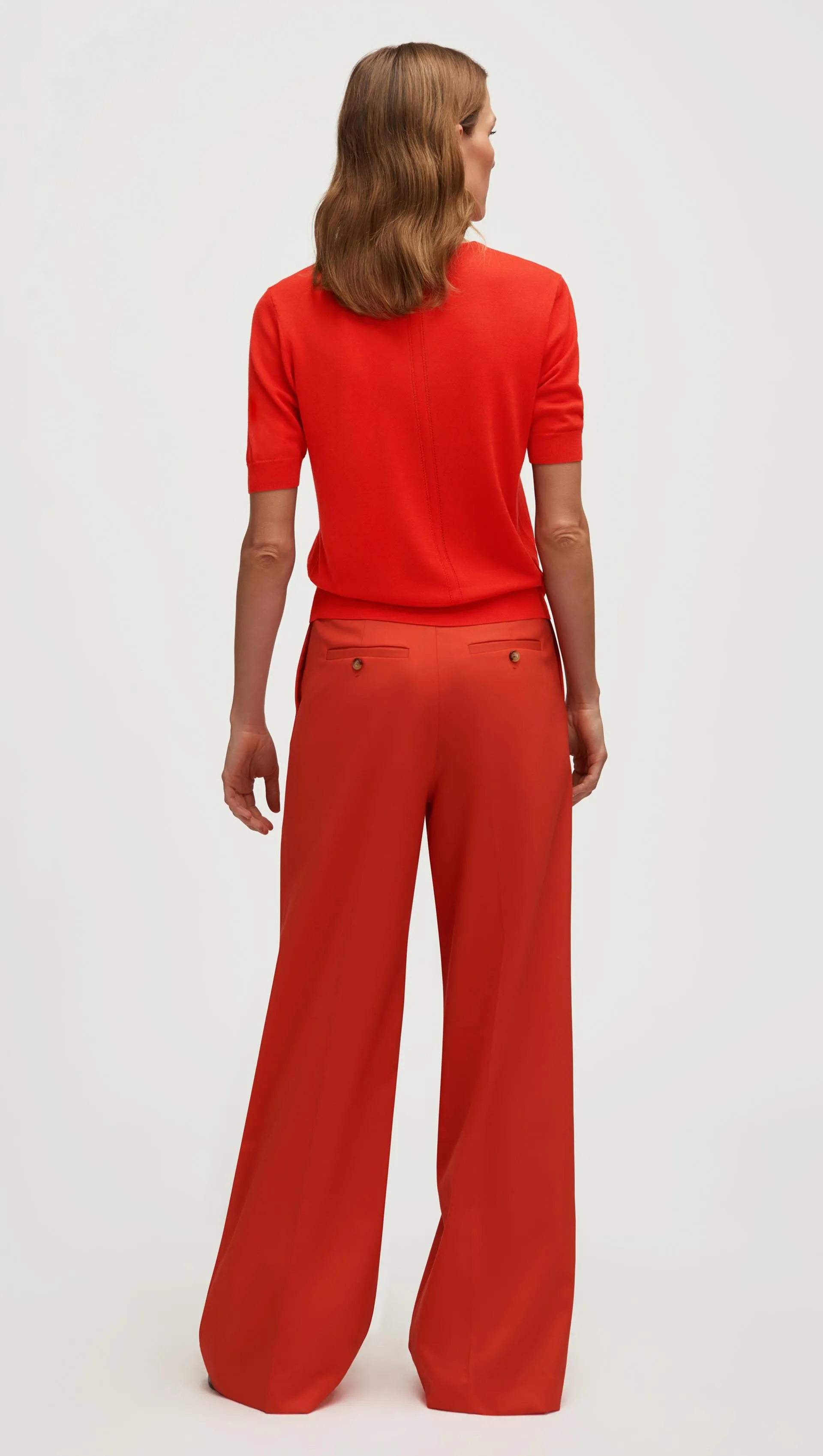 Fine Shortsleeve Knit in Wool Silk | Tomato sold by Argent product image thumbnail 4