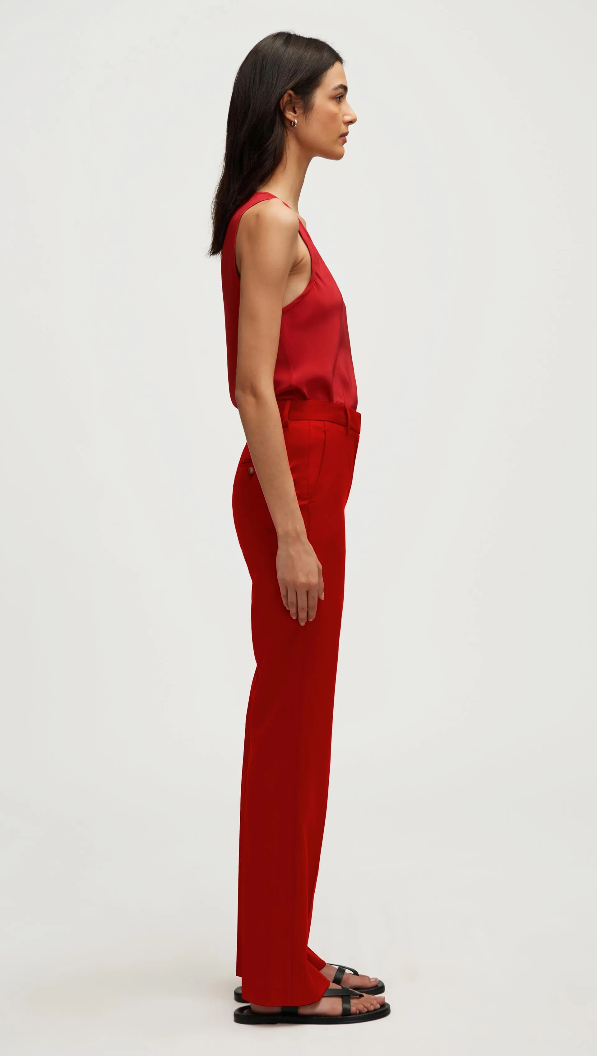 Straight Leg Trouser in Seasonless Wool | Tomato sold by Argent product image thumbnail 2