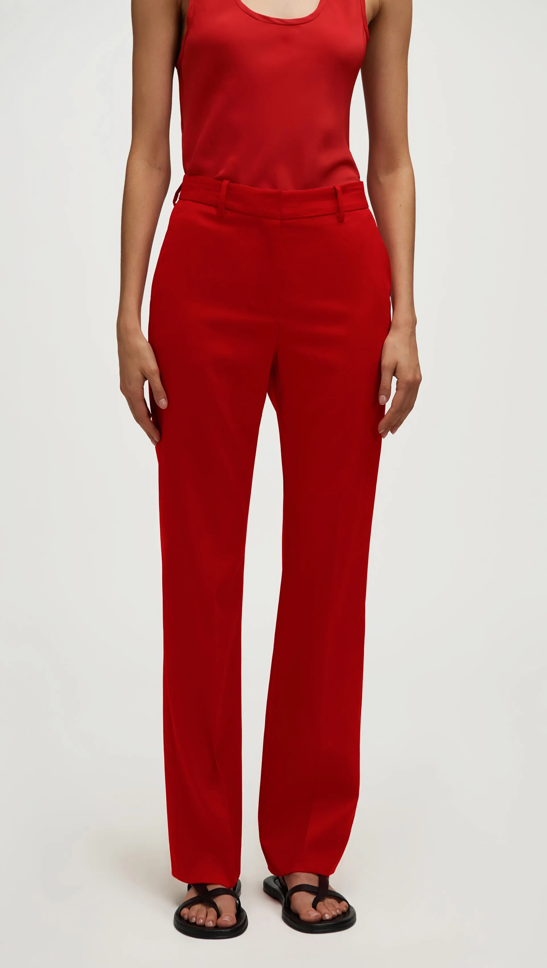 Straight Leg Trouser in Seasonless Wool | Tomato sold by Argent product image thumbnail 4