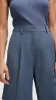 Pleated Shorts in Viscose Linen Twill | Powder Blue sold by Argent