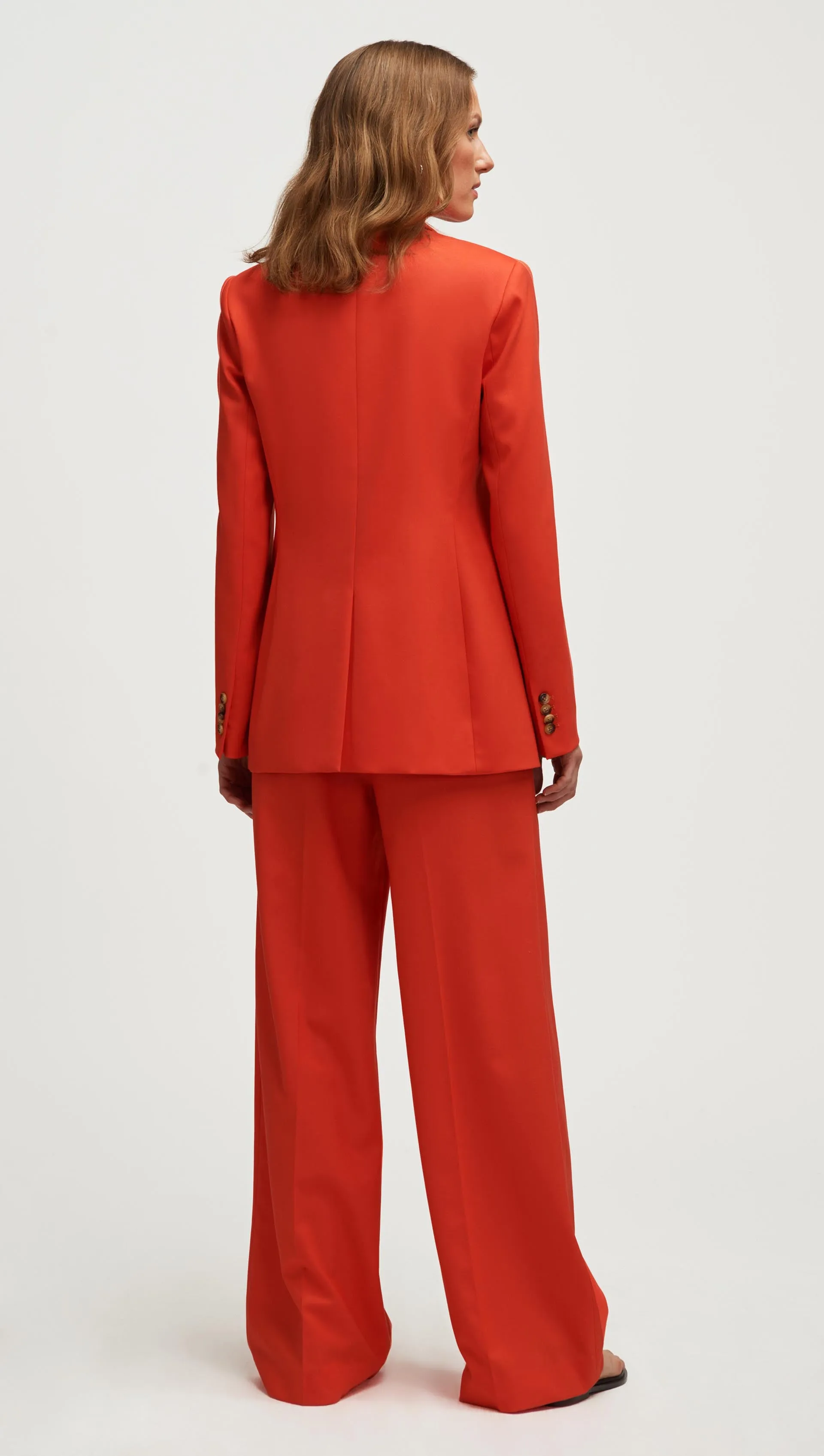 Double-Breasted Blazer in Seasonless Wool | Orange sold by Argent product image thumbnail 5