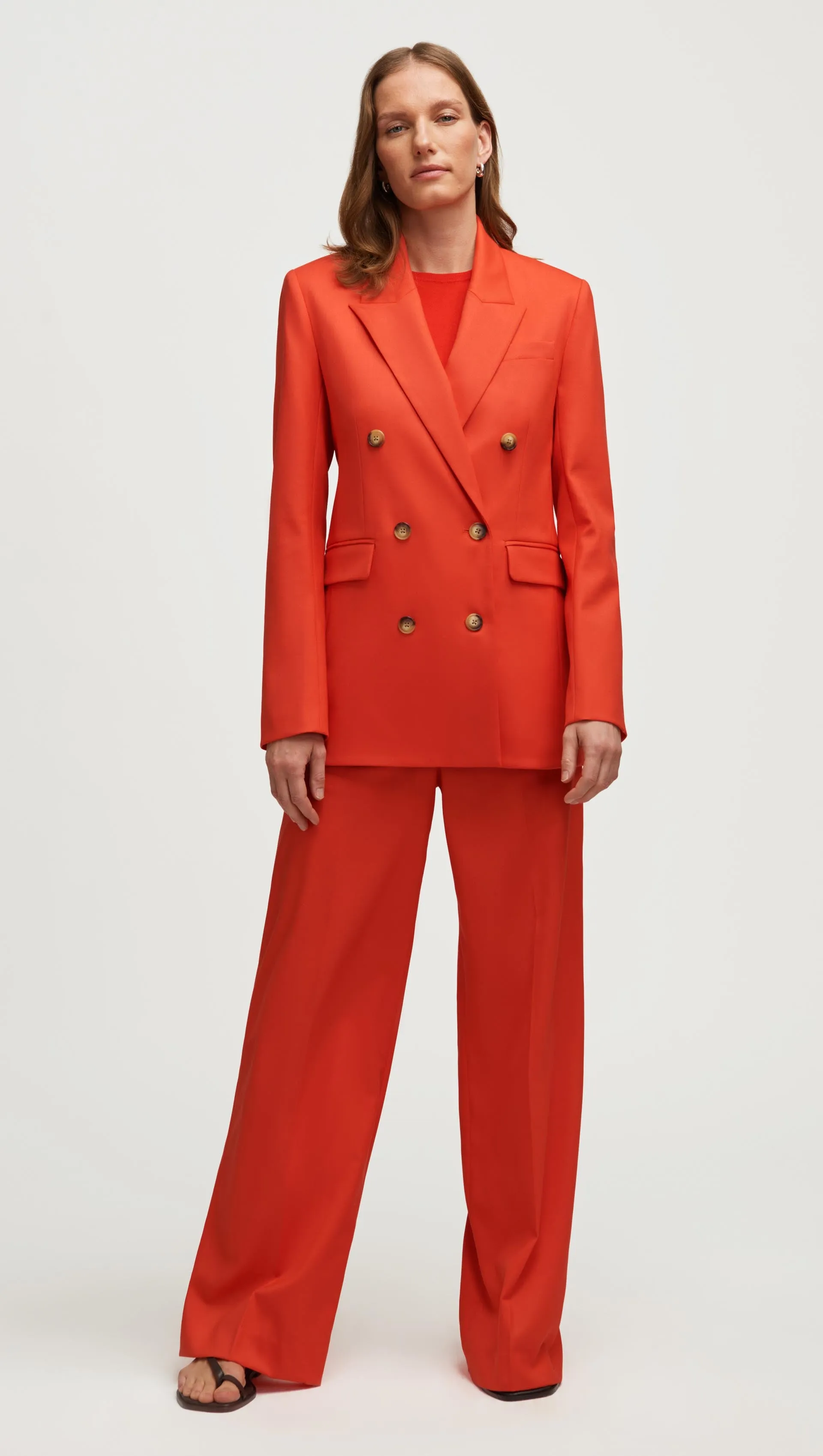 Double-Breasted Blazer in Seasonless Wool | Orange sold by Argent product image thumbnail 2