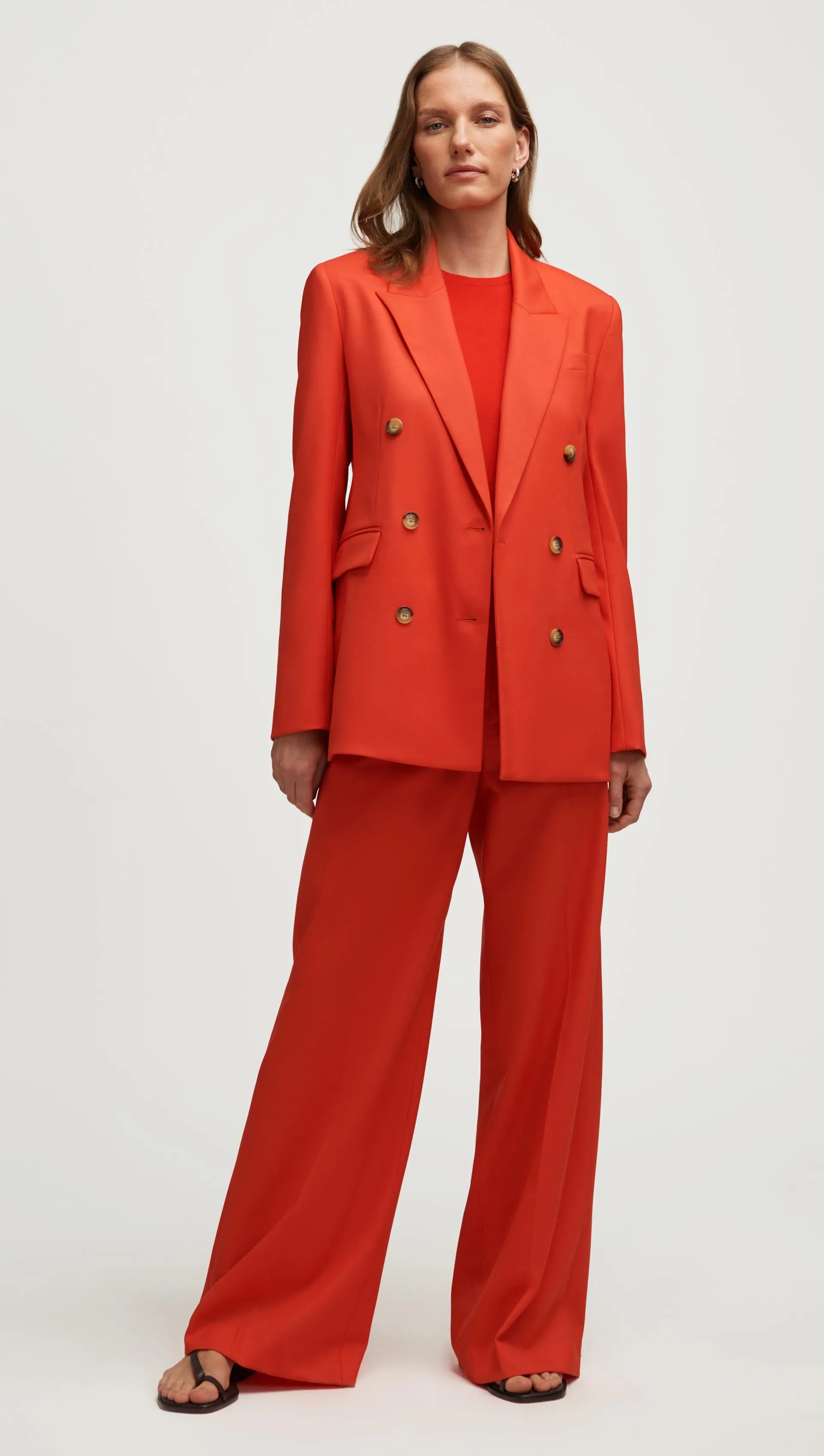 Double-Breasted Blazer in Seasonless Wool | Orange sold by Argent product image thumbnail 3