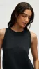High-Neck Tank in Linen | Black sold by Argent