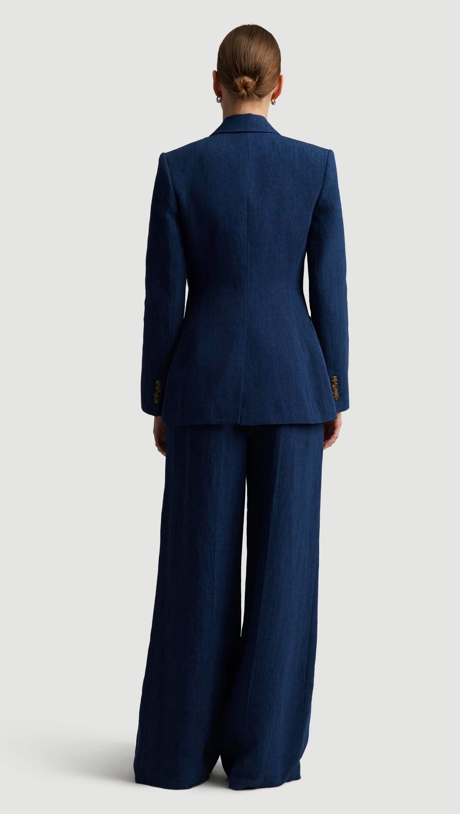 Chelsea Blazer in Linen | Denim sold by Argent product image thumbnail 4