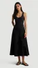 Marcy Dress in Cotton Sateen | Black sold by Argent