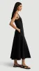 Marcy Dress in Cotton Sateen | Black sold by Argent
