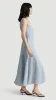Marcy Dress in Linen Twill | Glacier sold by Argent