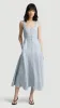Marcy Dress in Linen Twill | Glacier sold by Argent