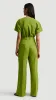 Pleated Trouser in Seasonless Wool | Grass sold by Argent