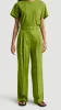 Pleated Trouser in Seasonless Wool | Grass sold by Argent
