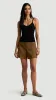 Ribbed Cami in Viscose Polyester | Black sold by Argent
