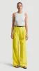 Pleated Trouser in Seasonless Wool | Lemon sold by Argent