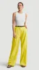 Pleated Trouser in Seasonless Wool | Lemon sold by Argent