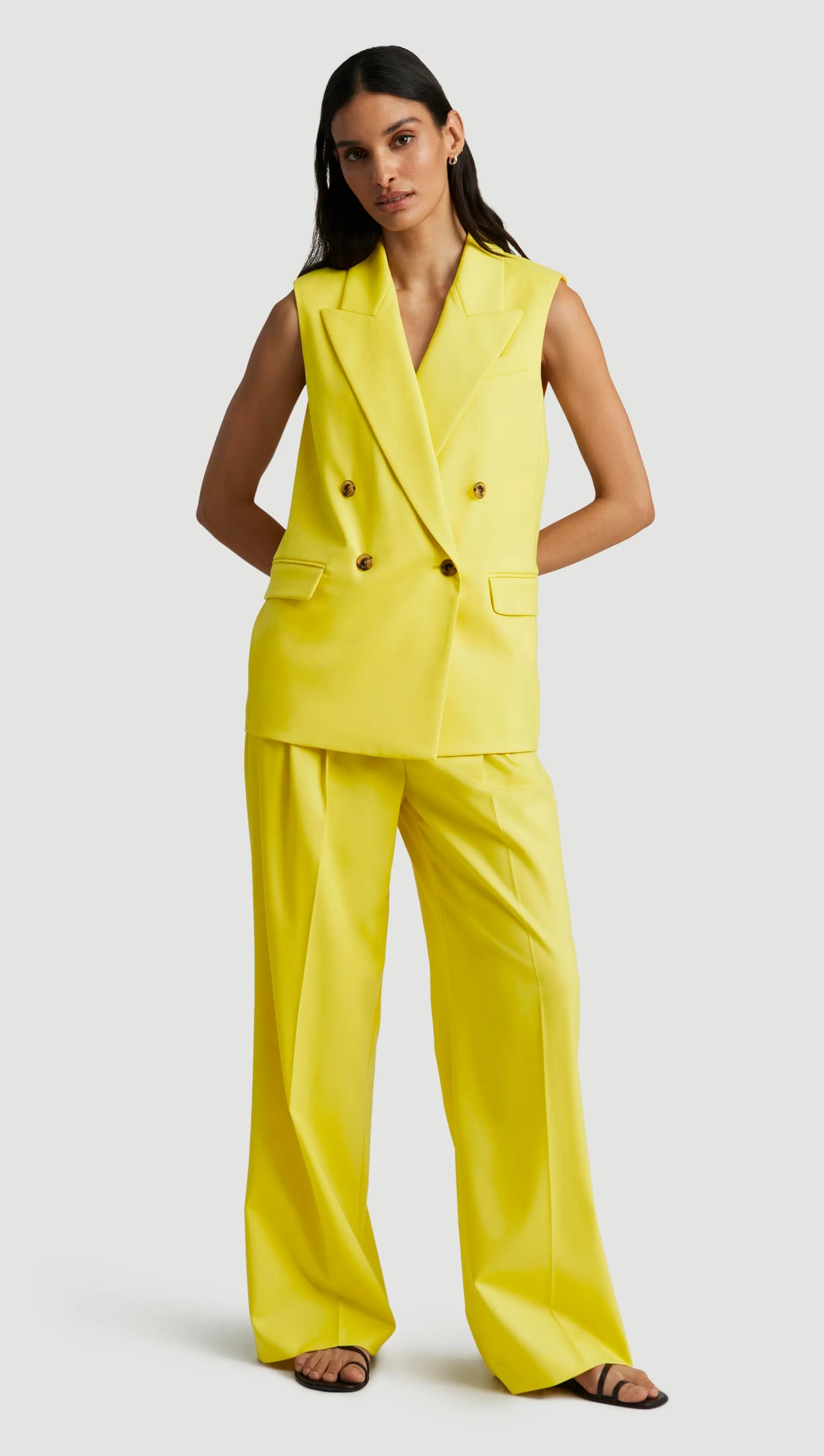 Bowery Vest in Seasonless Wool | Lemon sold by Argent product image thumbnail 2