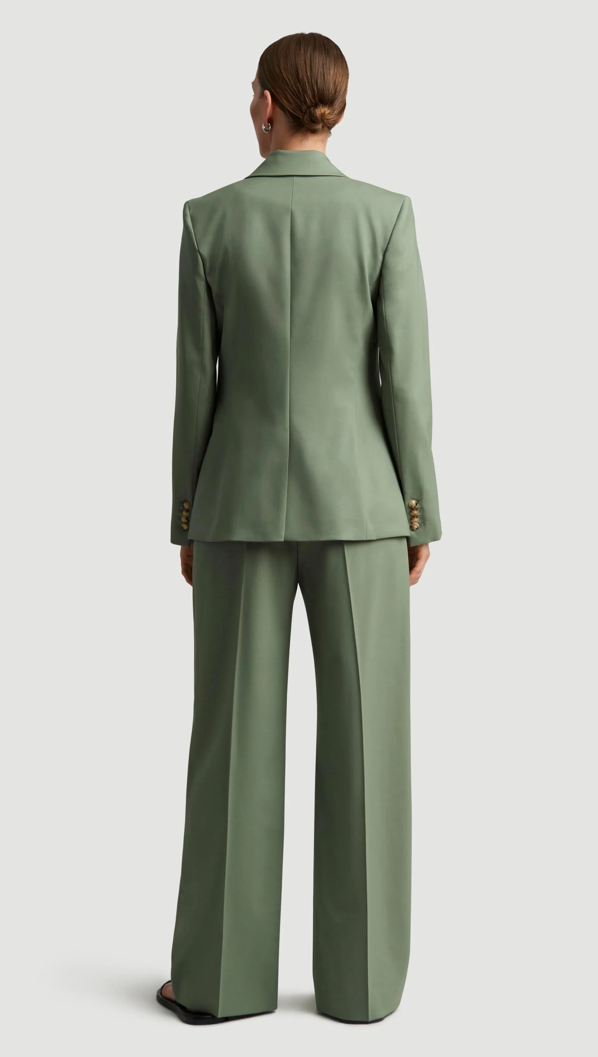 Two-Button Blazer in Seasonless Wool | Pistachio sold by Argent product image thumbnail 5