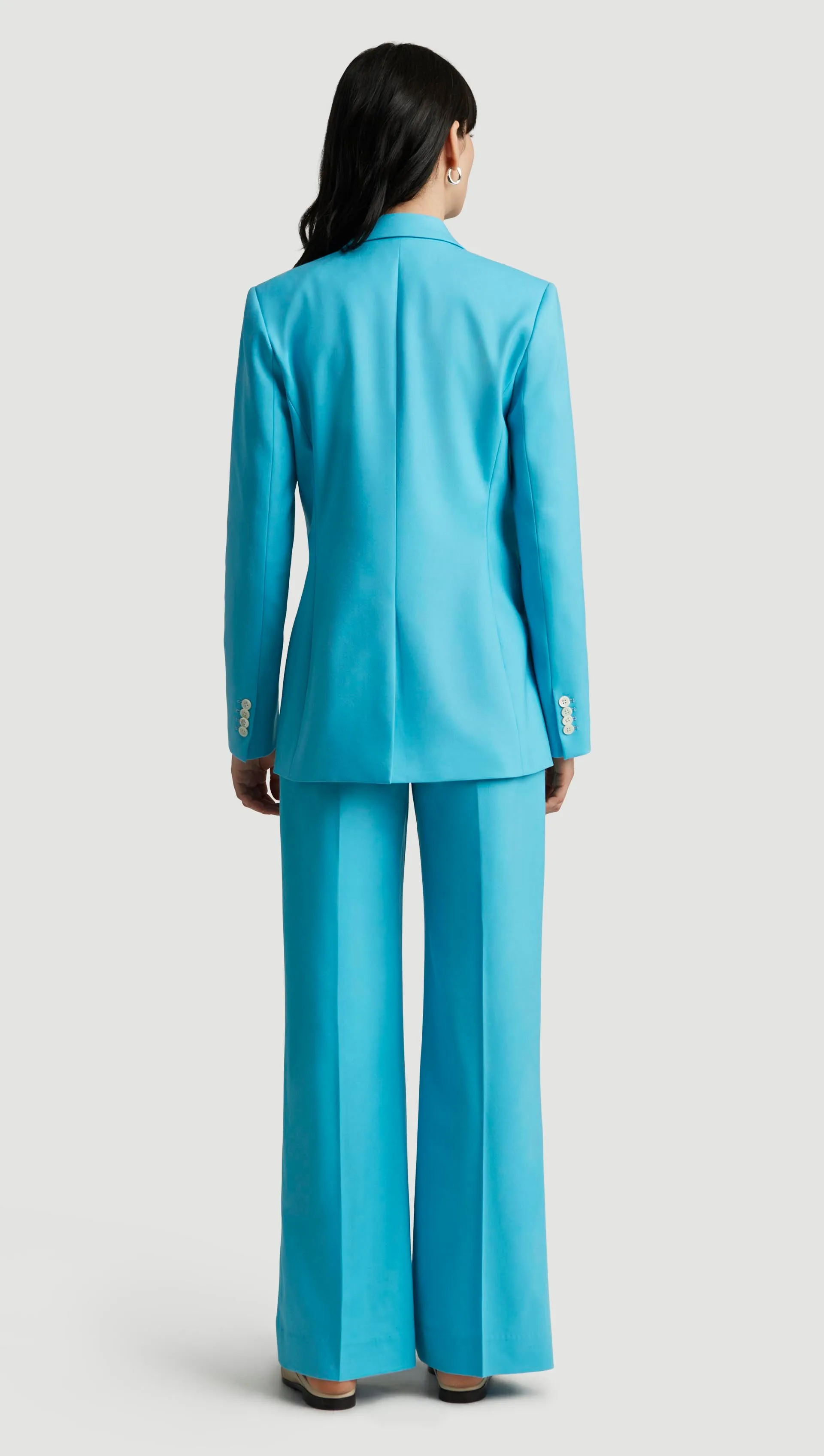 Double-Breasted Blazer in Seasonless Wool | Aqua sold by Argent product image thumbnail 5