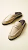 The Astor Loafer Mule in Bone Nappa sold by Argent