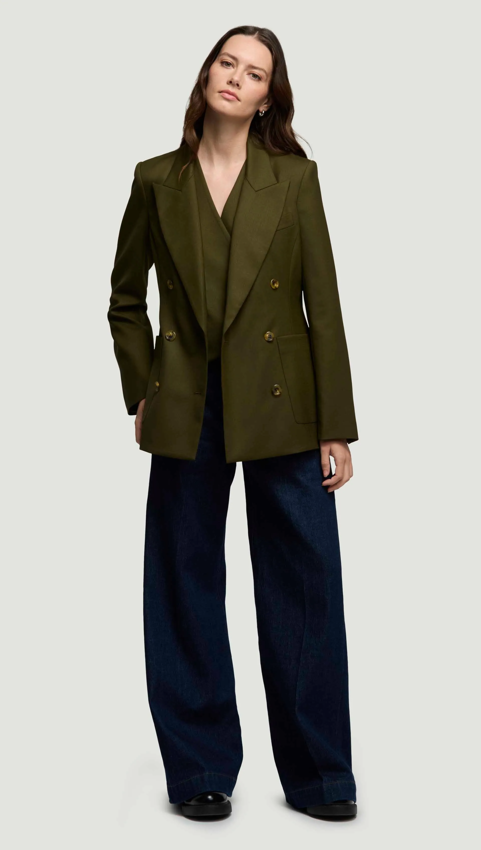 Chelsea Blazer in Seasonless Wool | Basil sold by Argent product image thumbnail 2