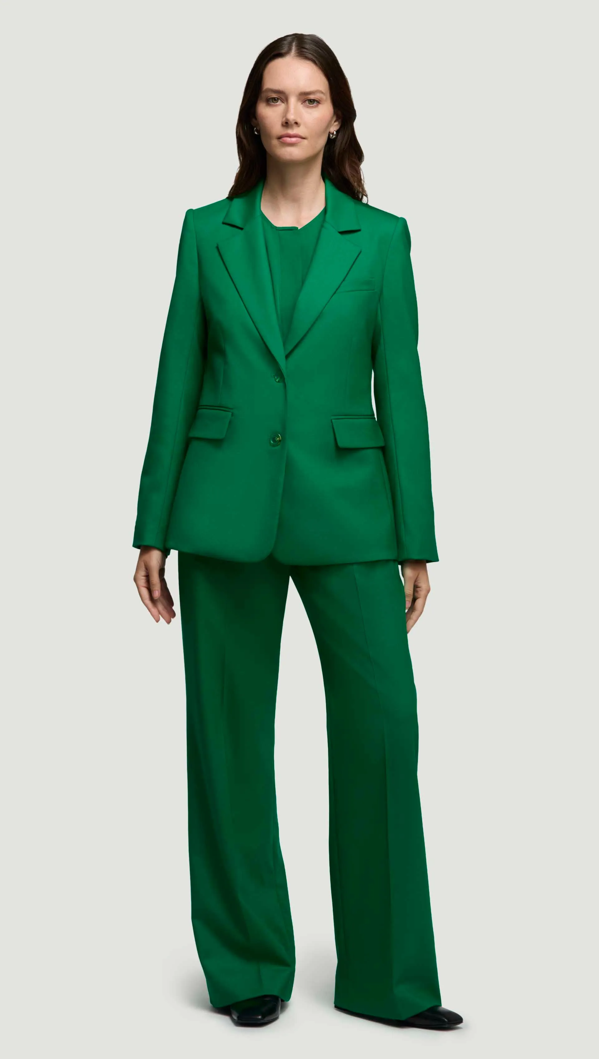 Two-Button Blazer in Seasonless Wool | Jade sold by Argent product image thumbnail 3
