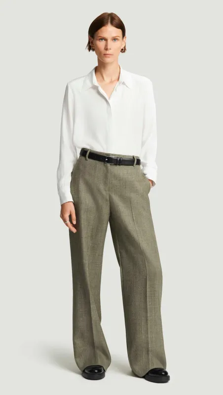 Soho Trouser in Herringbone | Ash sold by Argent