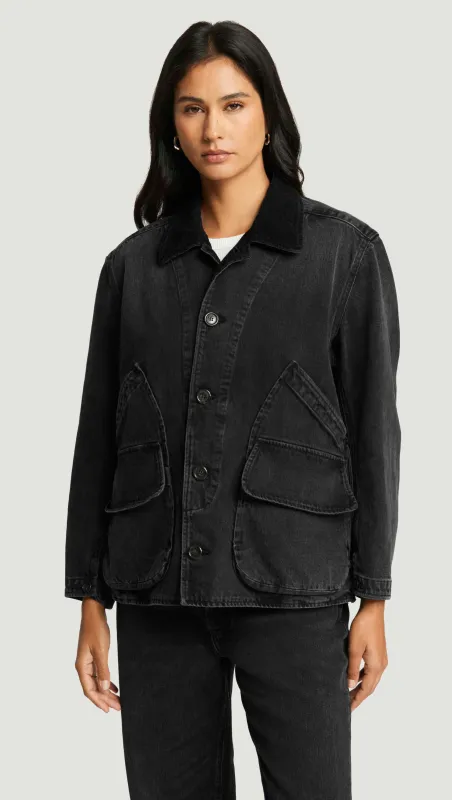 Abra Work Jacket in Regenerative Cotton | Metropolis sold by Argent