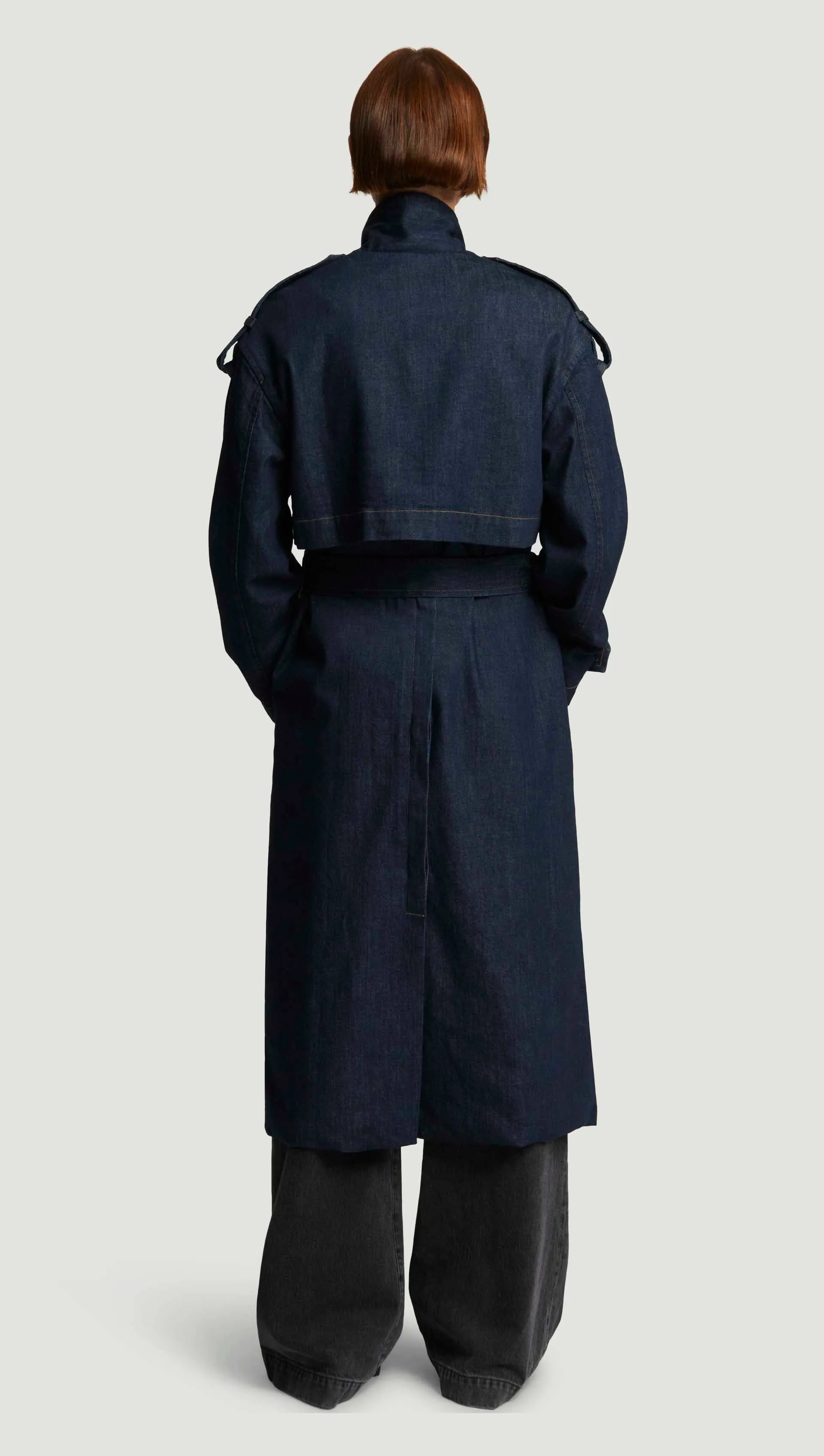 Eva Long Trench Coat in Regenerative Cotton | Amherst sold by Argent product image thumbnail 4
