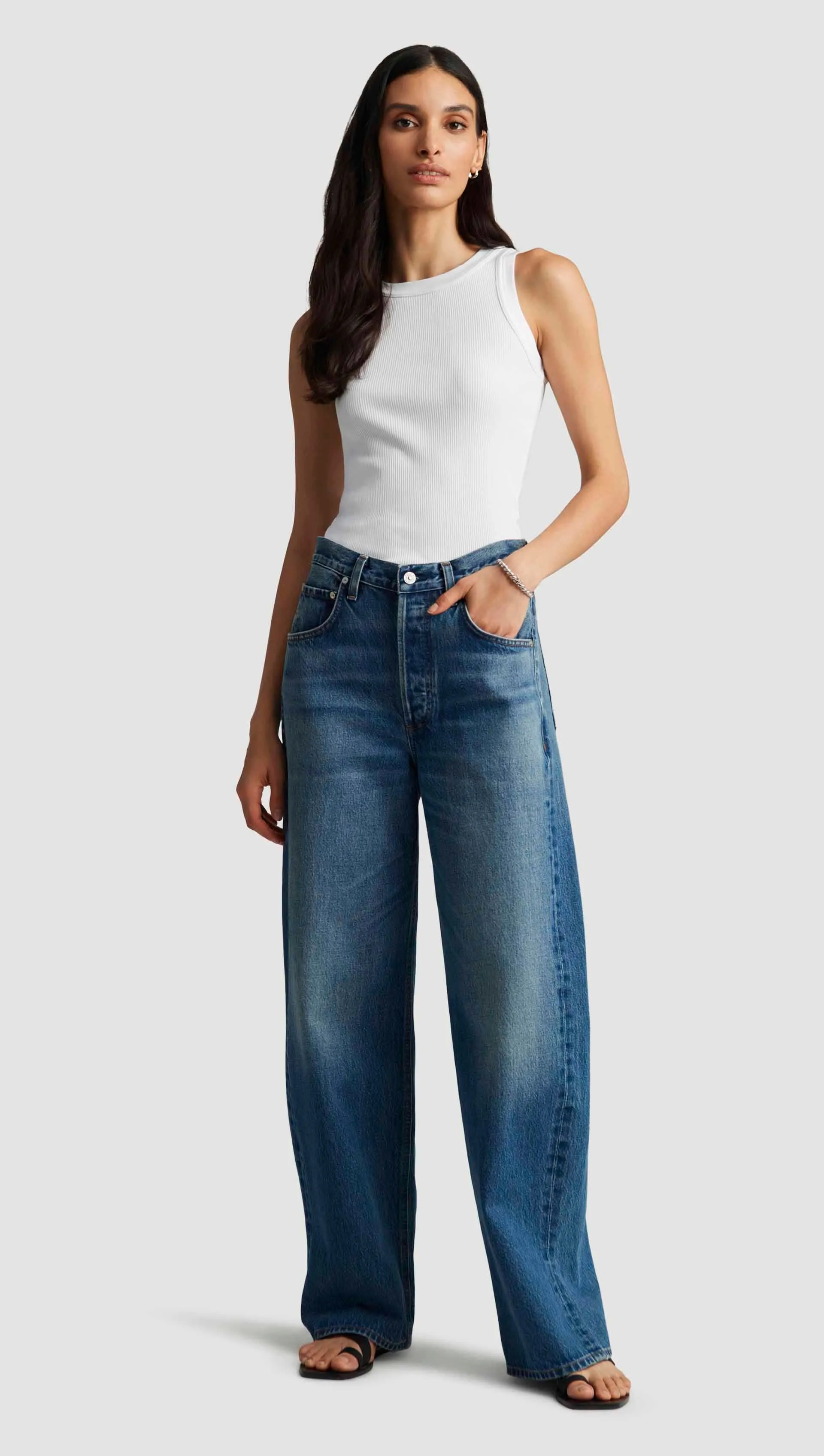 Ayla Baggy in Regenerative Cotton | Clean Indigo sold by Argent