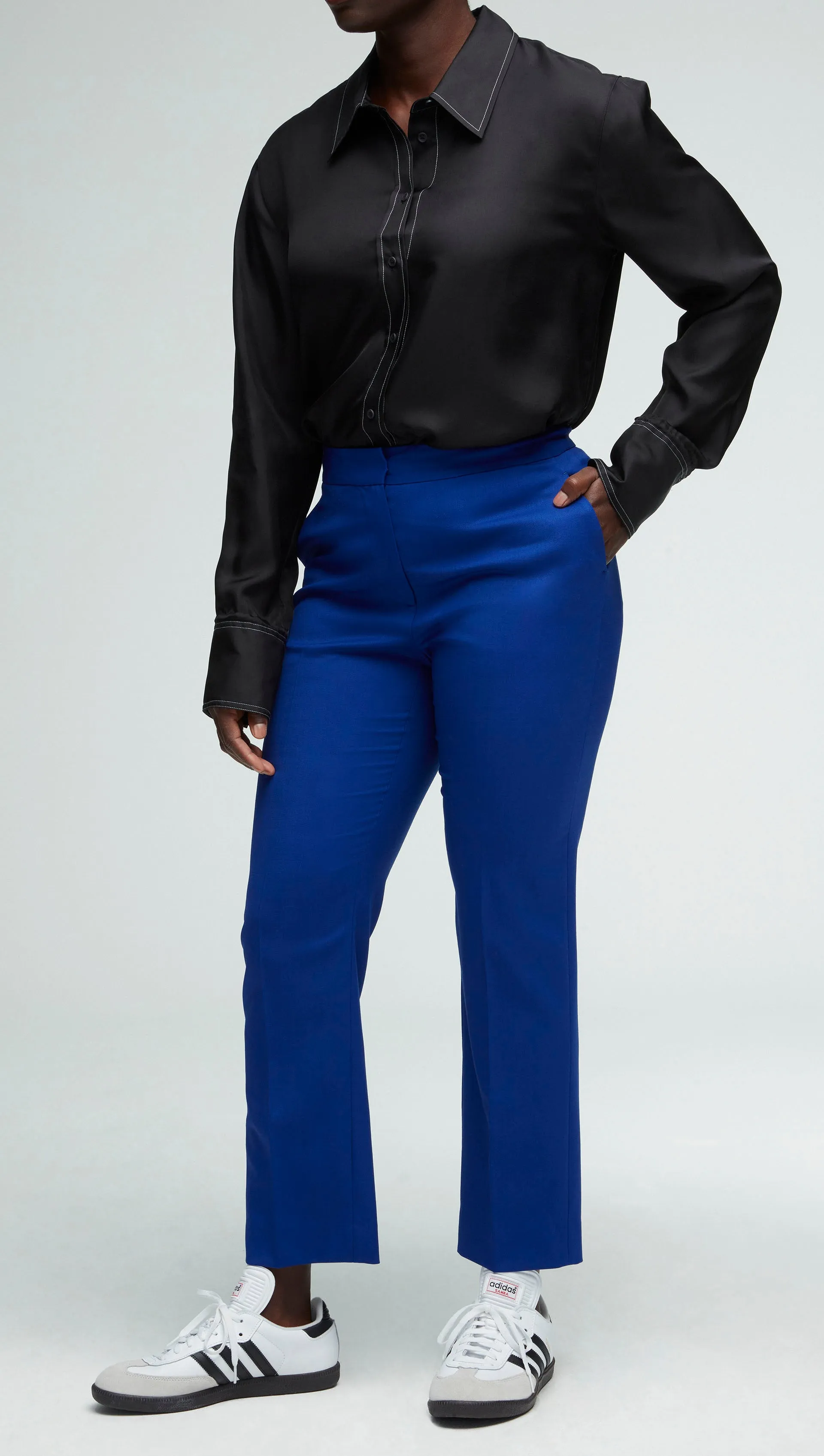 Tailored Trouser in Seasonless Wool | Cobalt sold by Argent product image thumbnail 5