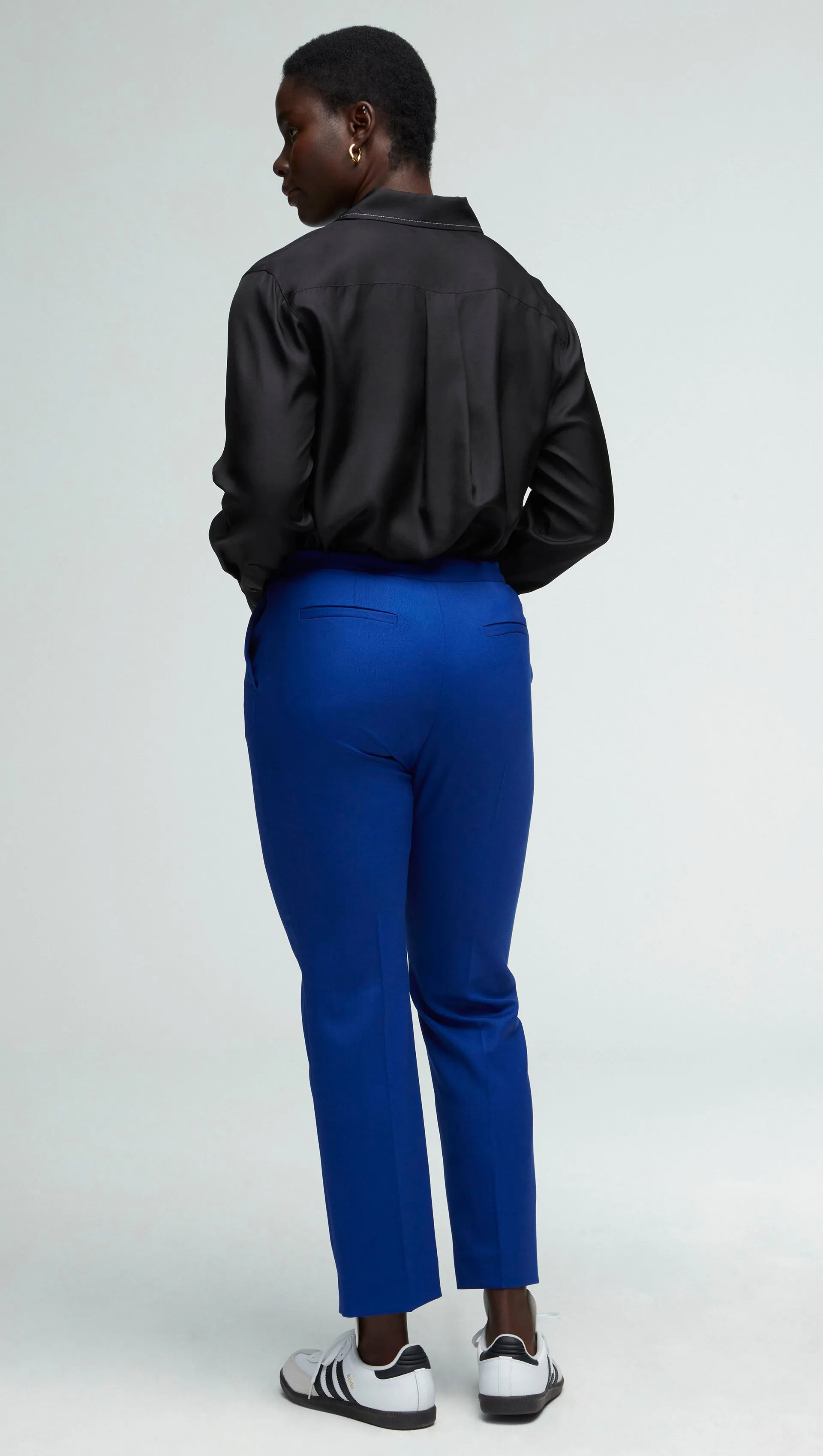 Tailored Trouser in Seasonless Wool | Cobalt sold by Argent product image thumbnail 4