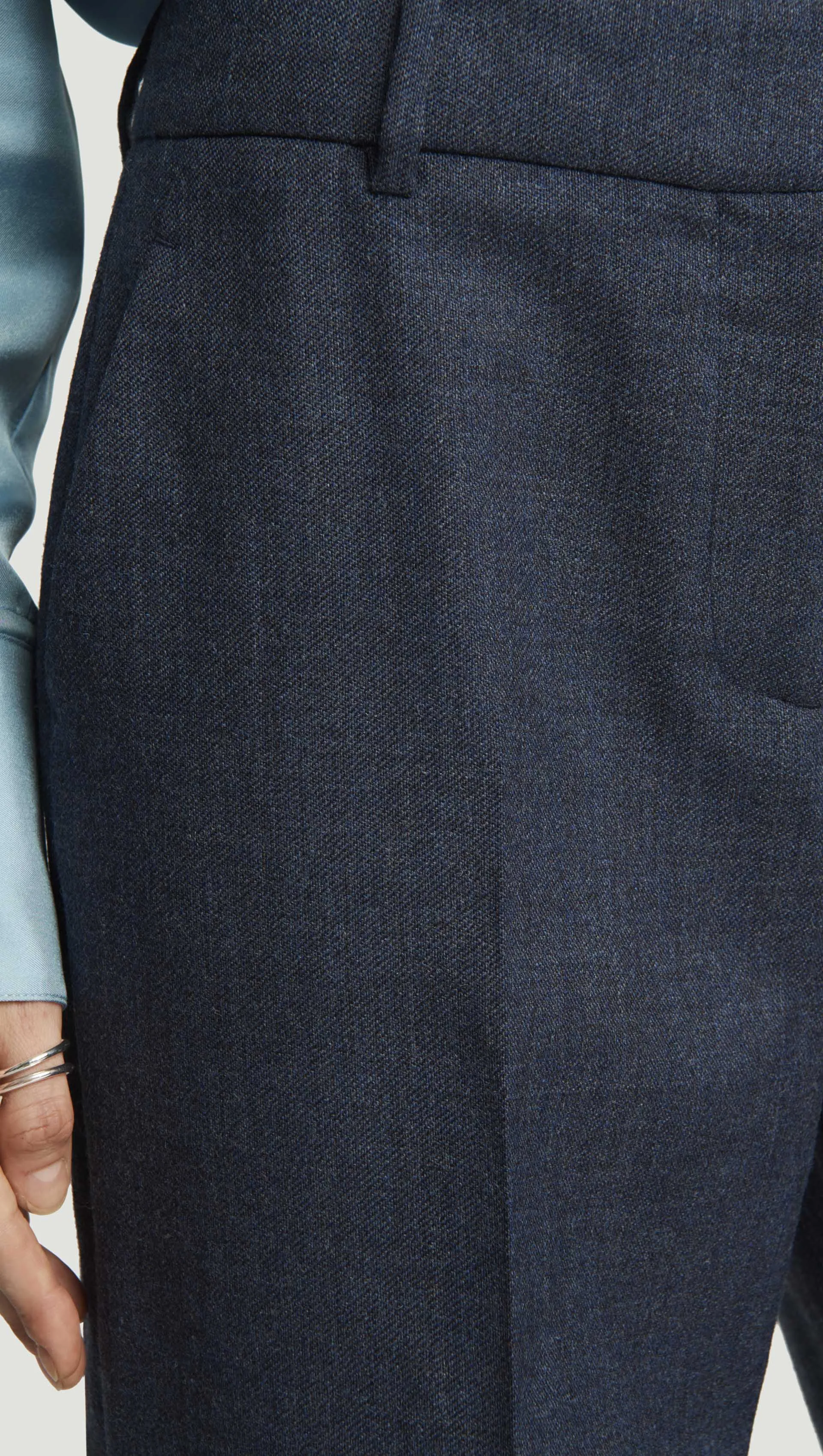 Soho Trouser in Bellagio Wool | Navy sold by Argent product image thumbnail 5