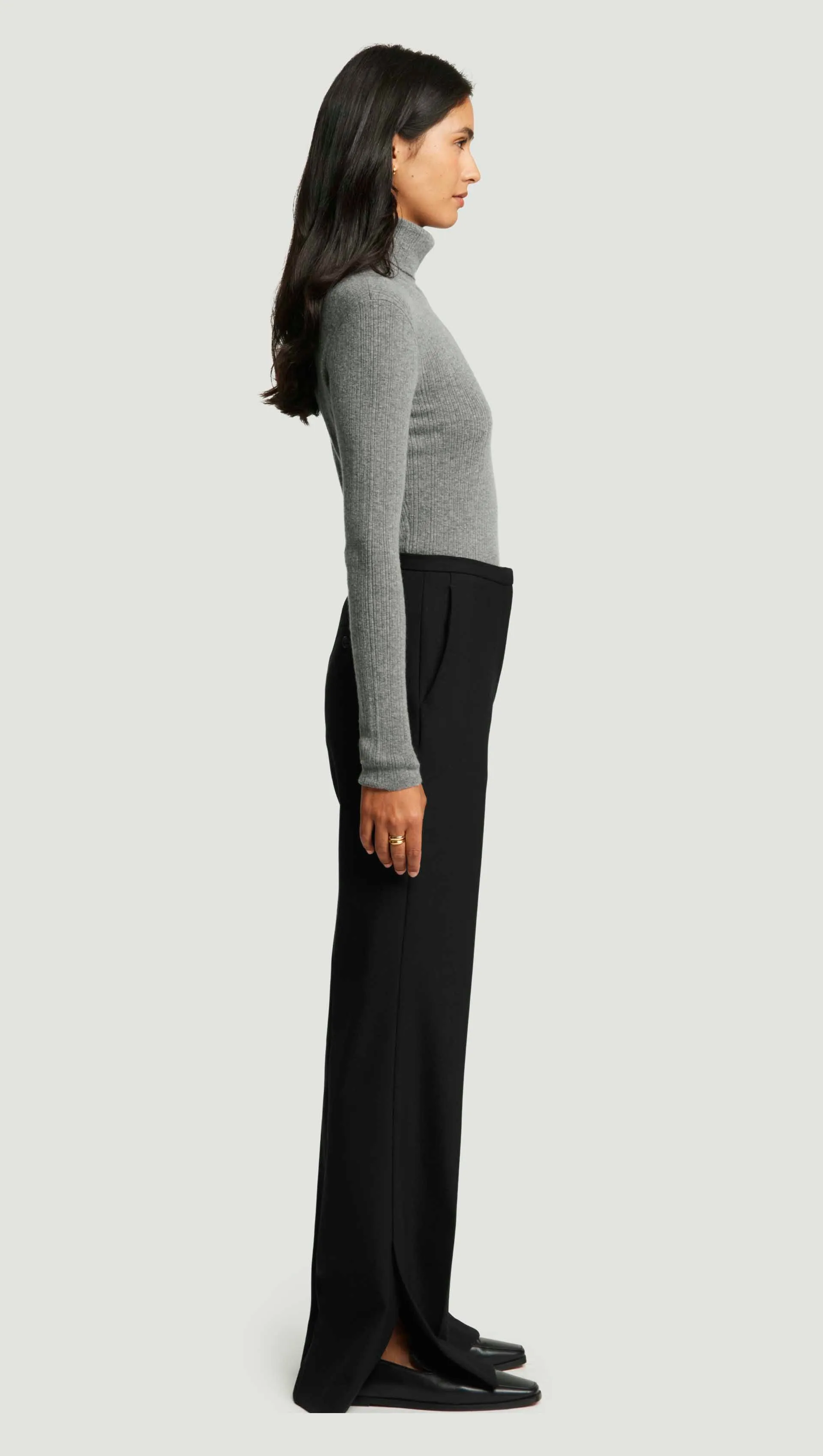 Prince Trouser in Heavy Wool Twill | Black sold by Argent product image thumbnail 4